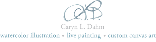 Live Florida Wedding Painting, Guest Portraits and Custom Watercolor Art