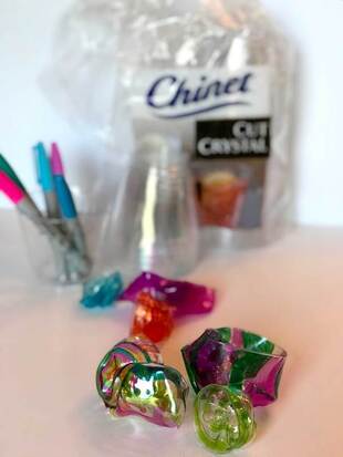 Chihuly glass kid's art project supplies