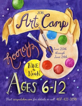 Caryn Dahm, Seminole County Art Camp, Oviedo Art Camp, Winter Springs Art Camp