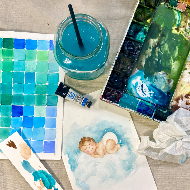 Caryn Dahm is an Orlando based watercolor artist that teaches classes, live paints at weddings and creates custom art pieces for clients