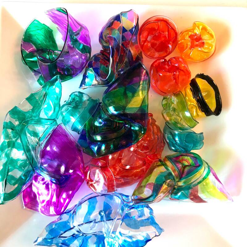 Chihuly glass kid's art project - summer art camp, seminole county