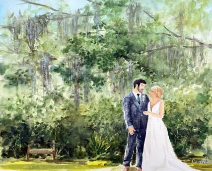 Orlando wedding painter, Live Wedding Painting in Orlando, central florida live wedding painter