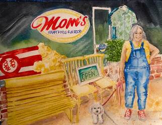 Mom's At Seven Points painting by Caryn Dahm